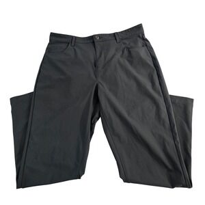 Fabletics Mens Gray Polyester Blend Dress Pants‎ Size 34x32 fits 34x29